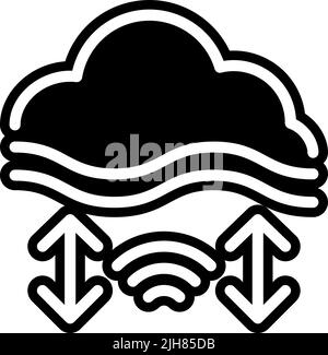 Iiot fog icon Stock Vector