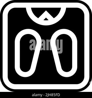 Home stuff weight scale icon Stock Vector