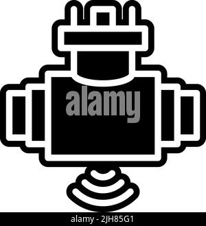 Iiot pressure icon Stock Vector