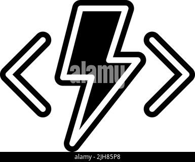 Iiot voltage icon Stock Vector