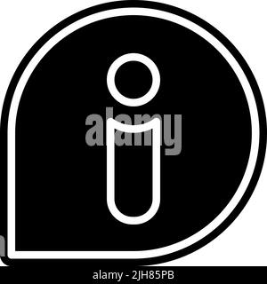 Mobile interface info icon Stock Vector