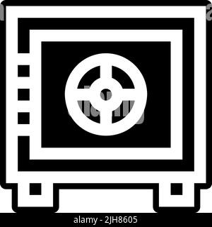 Hacker safebox icon Stock Vector