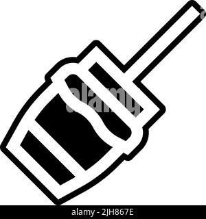 Music instruments zambomba icon Stock Vector