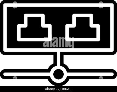 Iiot lan icon Stock Vector