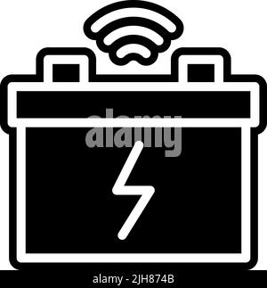 Iiot battery icon Stock Vector