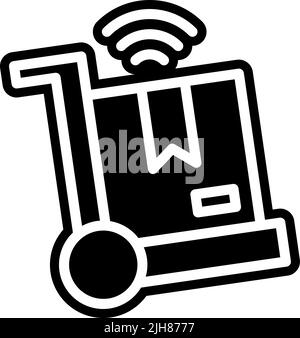 Iiot delivery icon Stock Vector
