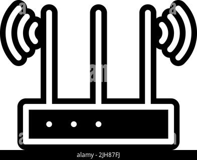 Iiot router icon Stock Vector