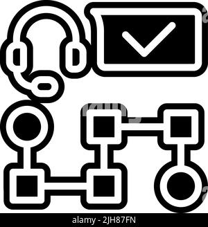 Iiot support icon Stock Vector