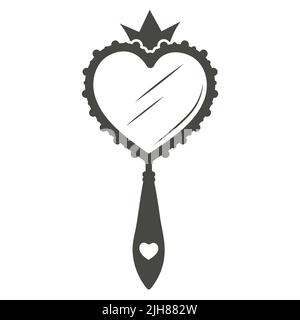 hand mirror silhouette hand mirror silhouette