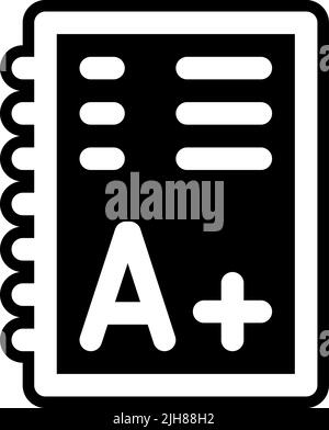 Learning exam icon Stock Vector