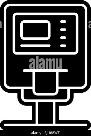 Smart city parking meter icon Stock Vector