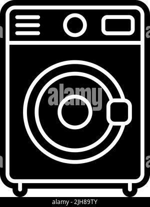 Smart city washing machine icon Stock Vector