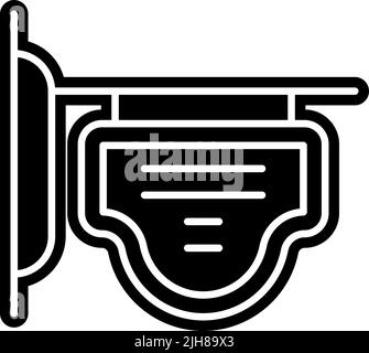 Smart city signboard icon Stock Vector