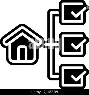Property management management icon Stock Vector