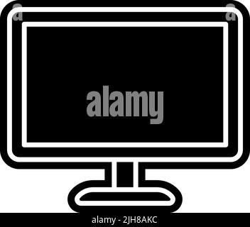 Smart home monitor icon Stock Vector