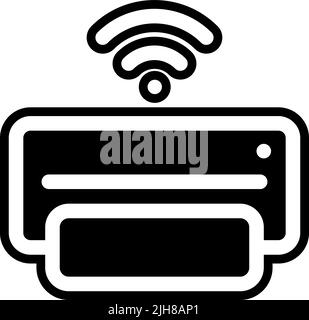 Smarthome printer icon Stock Vector