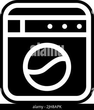 Smarthome washing machine icon Stock Vector