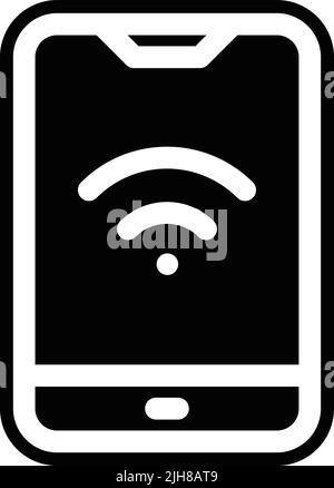 Smarthome smartphone icon Stock Vector