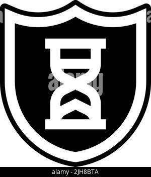 Time management set two lifetime icon Stock Vector