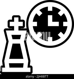 Time management set two tactic icon Stock Vector
