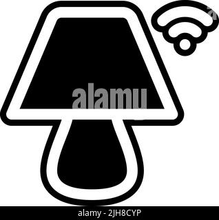 Smarthome lamp icon Stock Vector