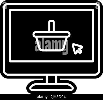 Smart city ecommerce icon Stock Vector