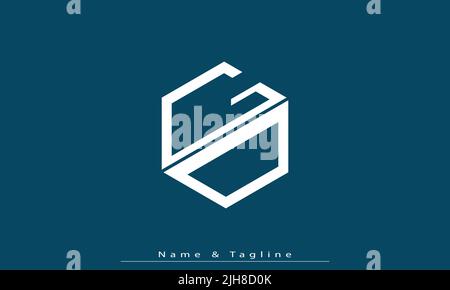 Alphabet letters Initials Monogram logo GD , DG Stock Vector