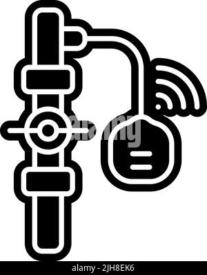 Smart home leak detector icon Stock Vector