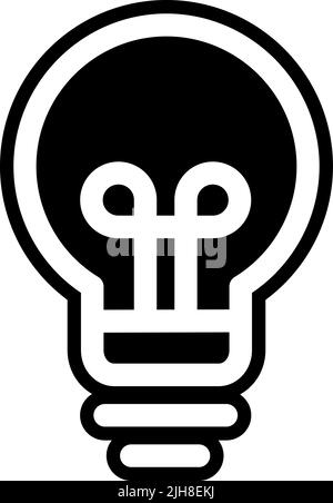 Smarthome light bulb icon Stock Vector
