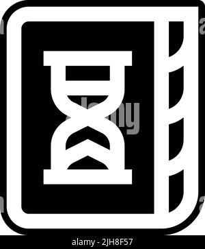 Time management set two agenda icon Stock Vector
