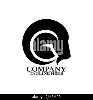 Modern goat letter G logo. Vector illustration Stock Vector