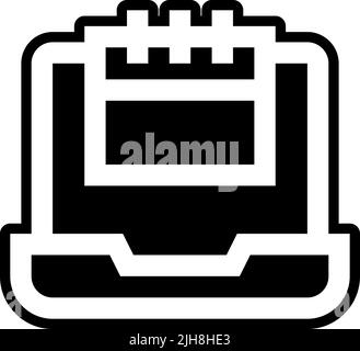 Time management set two appointment icon Stock Vector