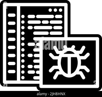 Web design bug icon Stock Vector