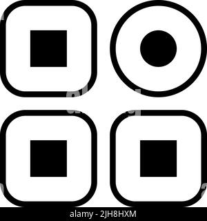 User interface apps icon Stock Vector