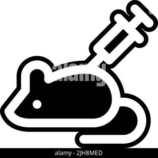 Vaccination animal test icon Stock Vector