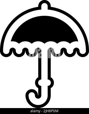 Weather app umbrella icon Stock Vector
