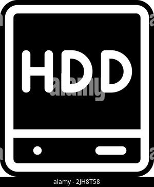 Data storage hdd . Stock Vector