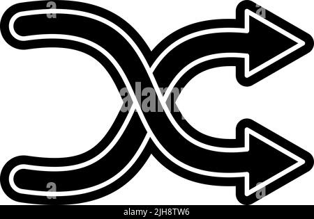 Basic element shuffle . Stock Vector