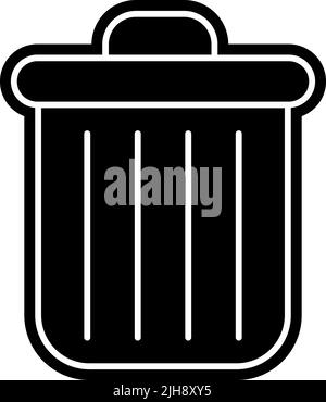 Essential dustbin . Stock Vector