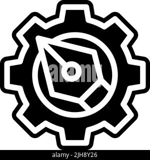 Design thinking pen tool . Stock Vector