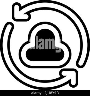 Data transfer sync . Stock Vector