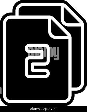 Files and documents duplicate . Stock Vector