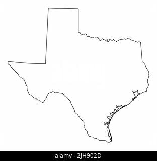 Texas State Location Map on USA map.Vector illustration eps 10 Stock ...