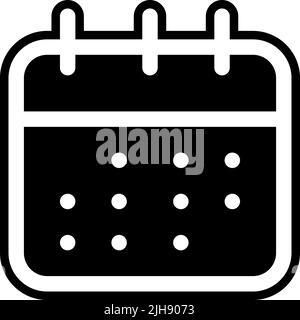 Home screen apps calendar . Stock Vector