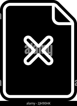 Files and documents corrupted file . Stock Vector