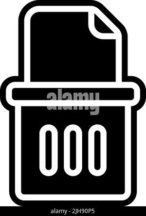 Files and documents delete file . Stock Vector