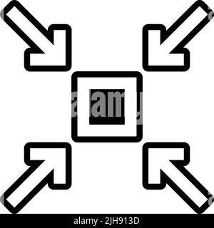 Increase and decrease resize . Stock Vector
