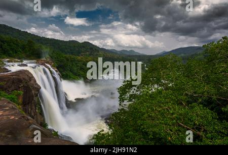 Athirappilly waterfalls in Kerala, India Stock Photo