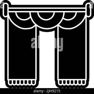 Furniture curtains . Stock Vector