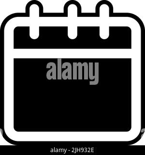 Home screen apps calendar . Stock Vector